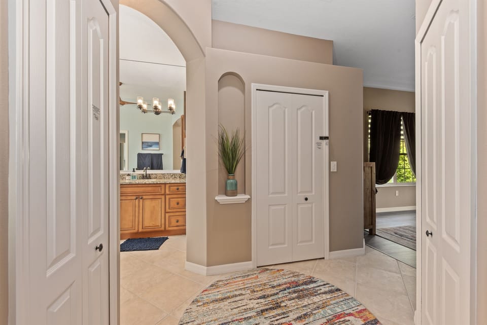 Entryway to private master suite.