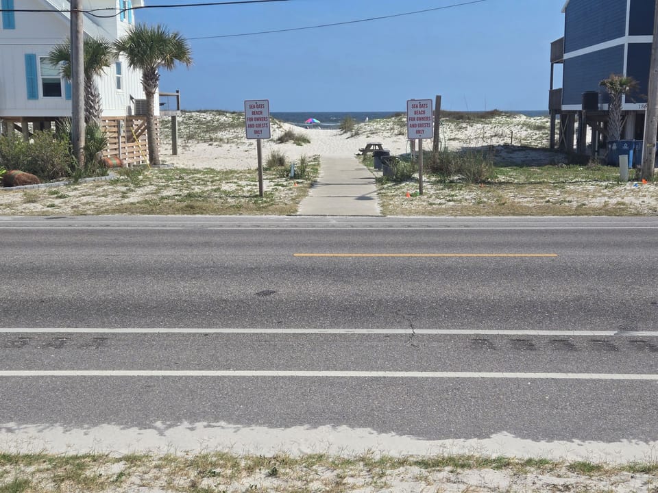 Private beach access