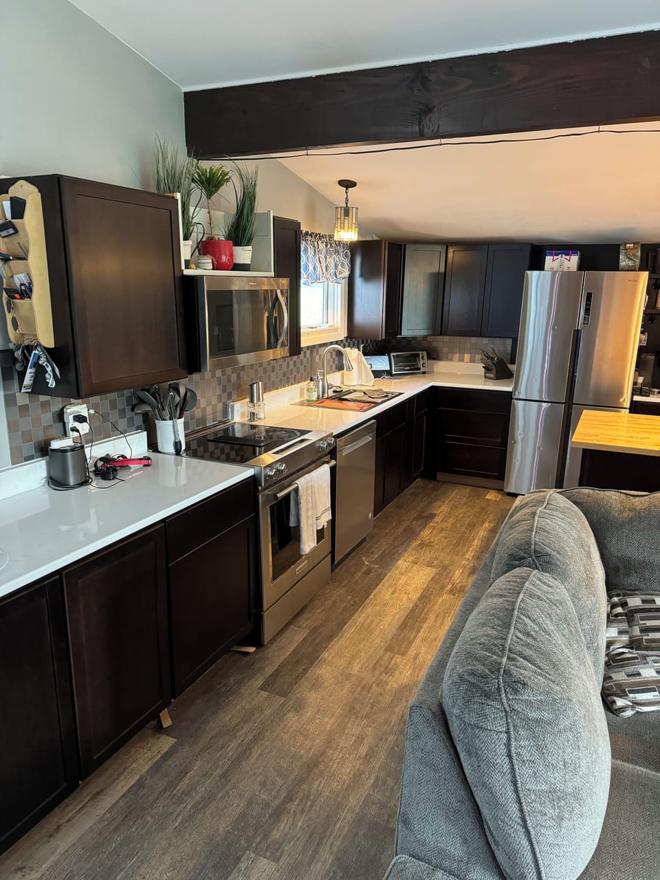 Custom cabinets and counters installed (Aug 24’) with large oven 