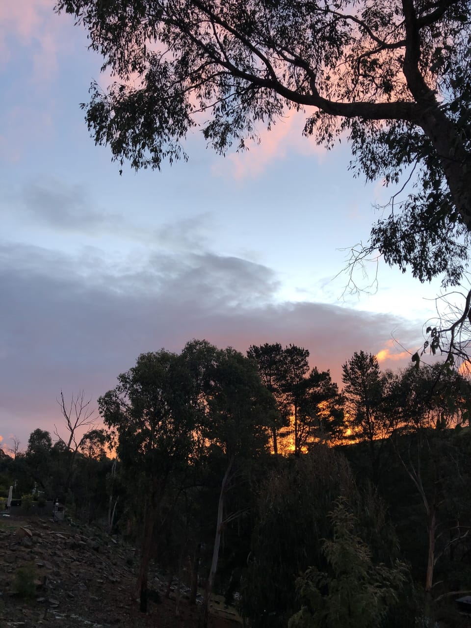 Sunset view from Deck