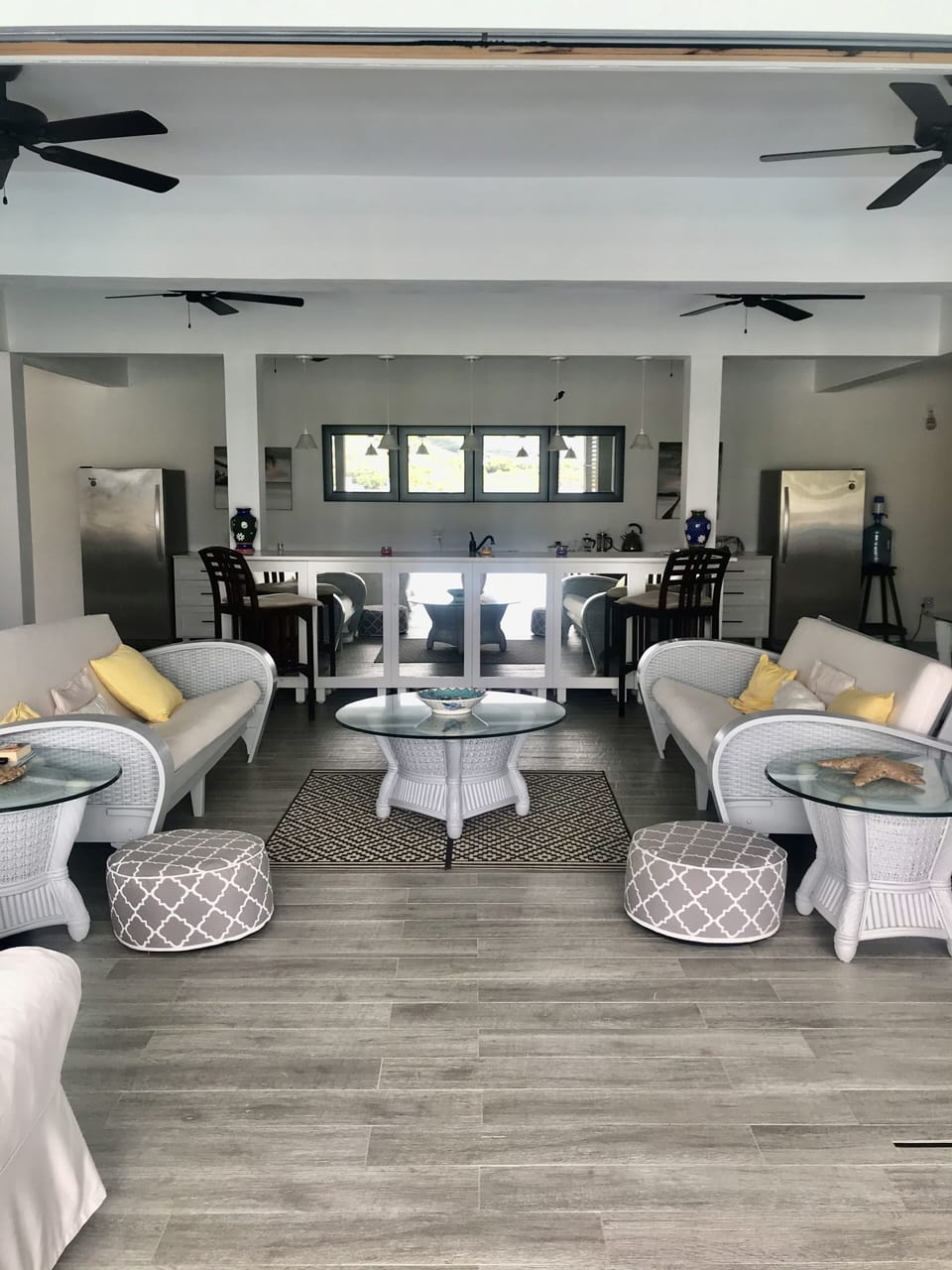 The Bar and sitting room from pool terrace 