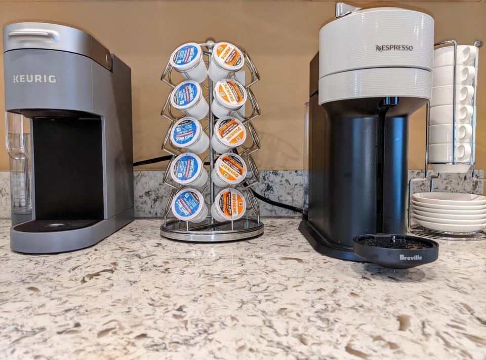 Keurig and Nespresso coffee machines