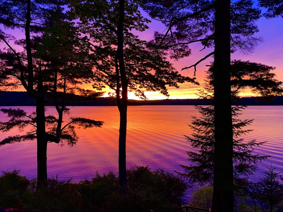 Sunset view from the main deck