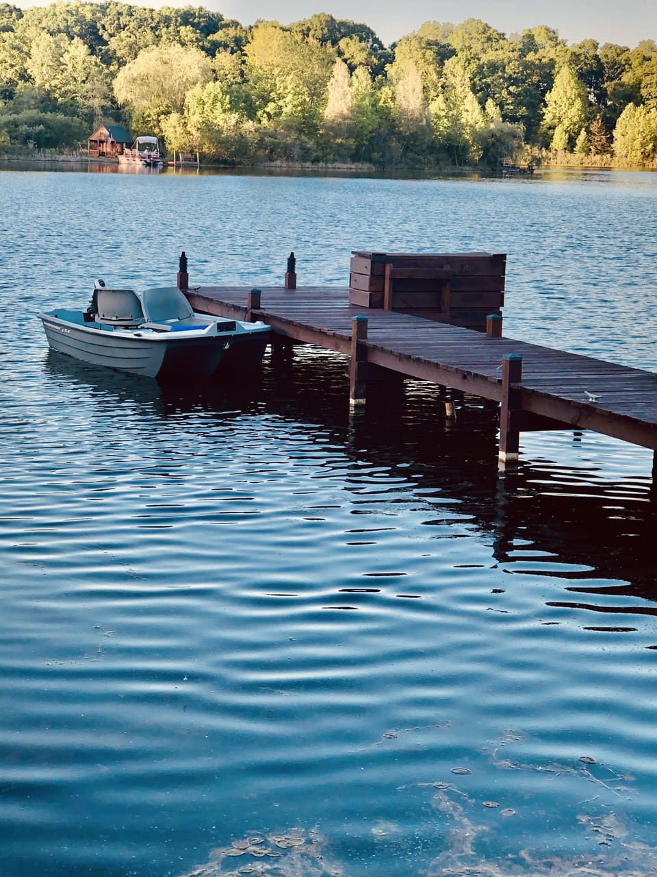 Rental 2 man fishing boat with trolling motor available for your stay
