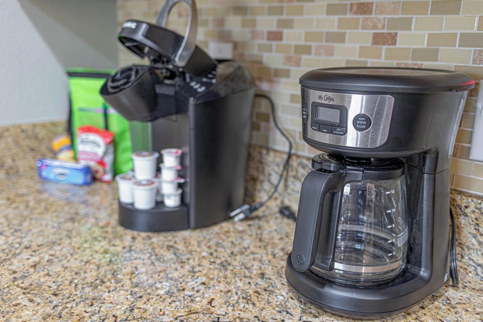 Make coffee your way or visit the coffee shop in the clubhouse.