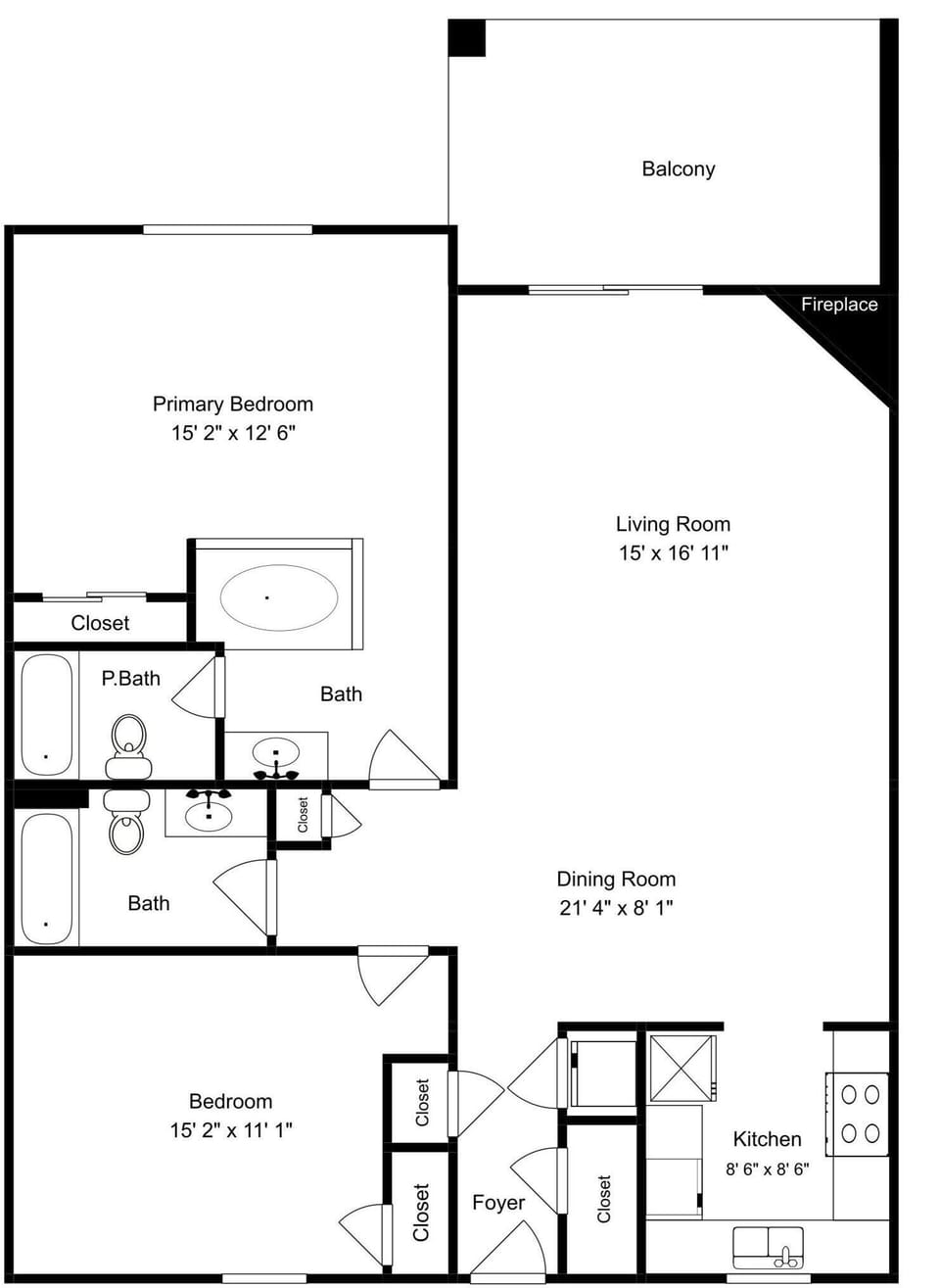 Sweet Dreams Whispering Pines 313 - Floor Plan