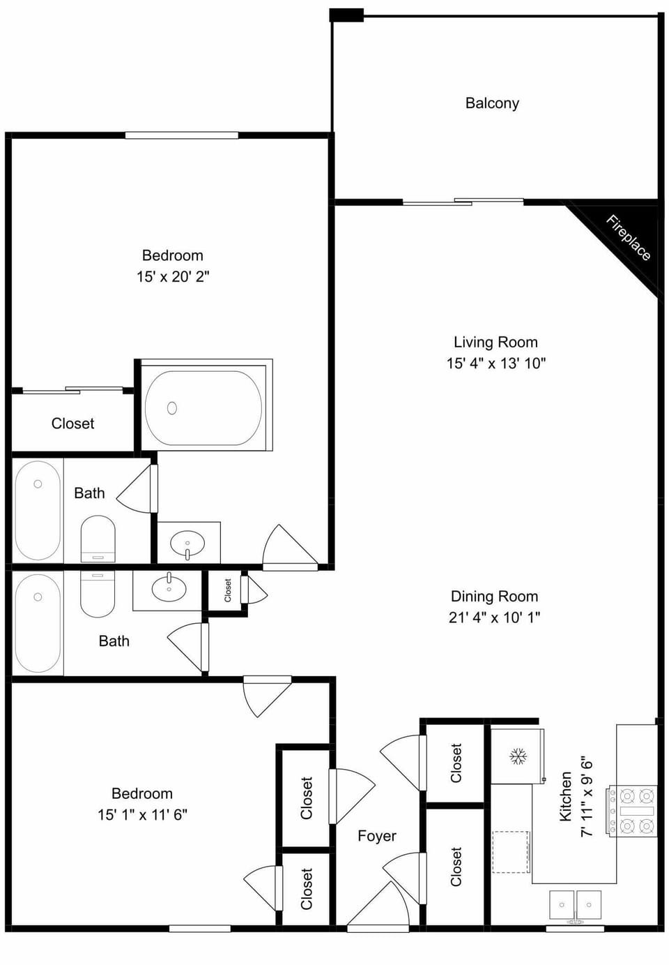 Magic Moments Whispering Pines 513 - Floor Plan