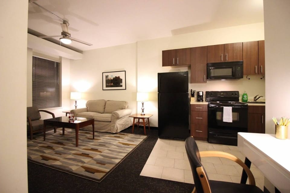 "Living/Kitchen - Boston Furnished Rental, Downtown"