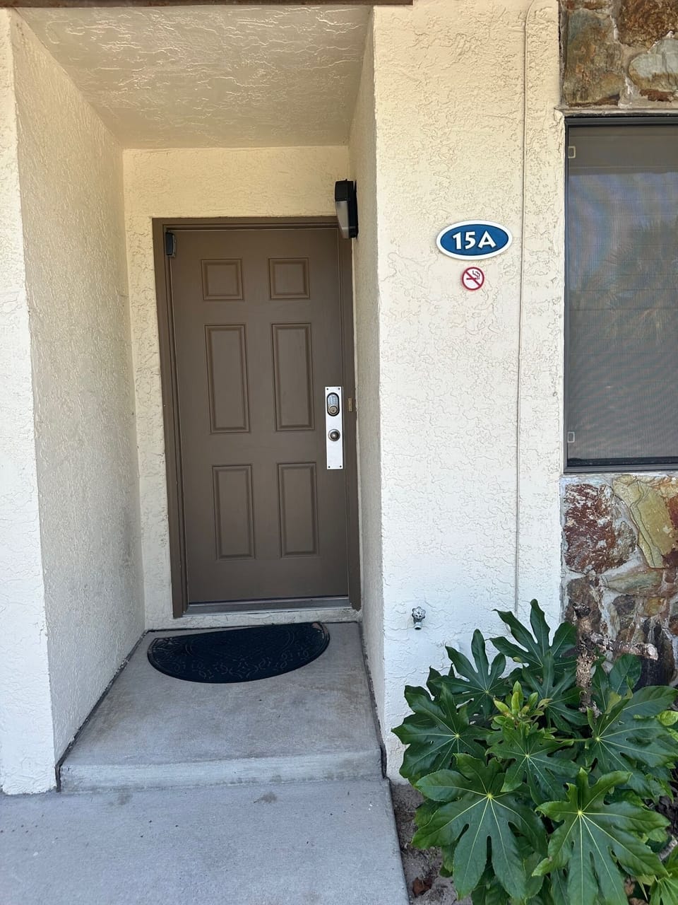 Entry door to 15A - no steps involved 