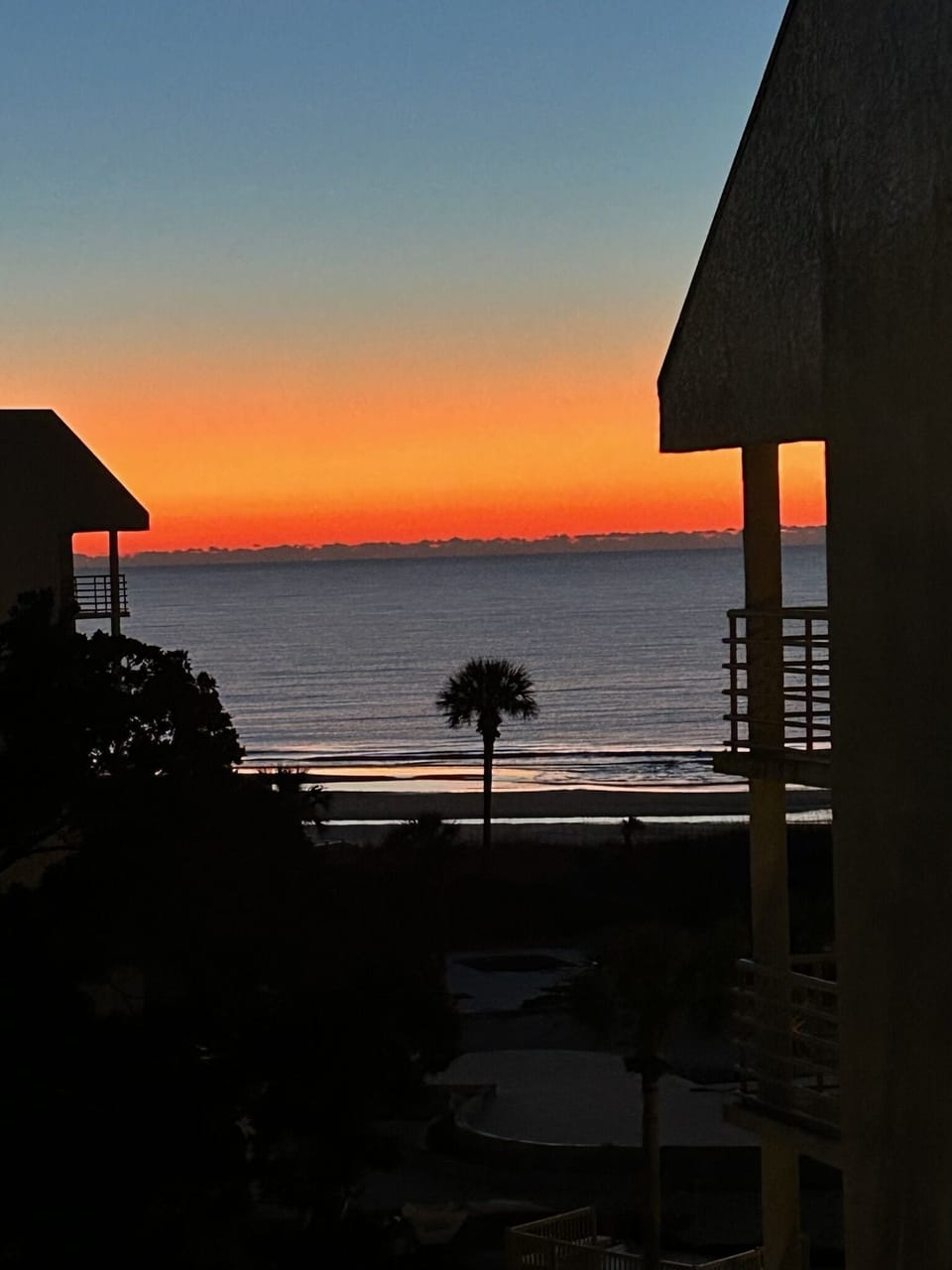 Sunrise from our balcony - taken by a guest. 