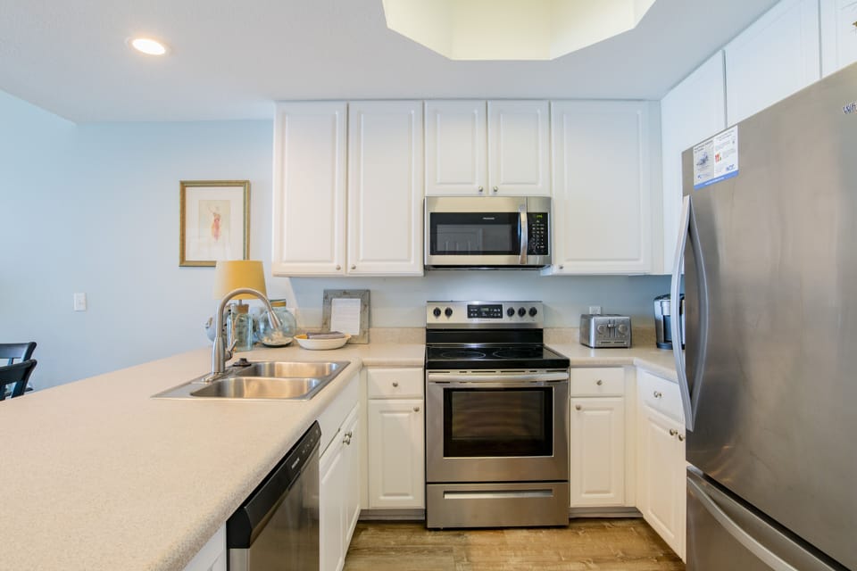well equipped kitchen