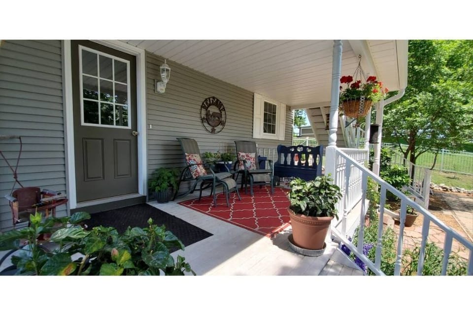 Enjoy your morning coffee or evening night cap on the front porch
