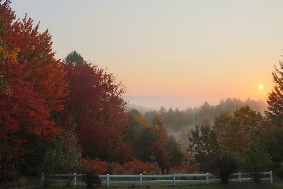 Sunrise from the deck