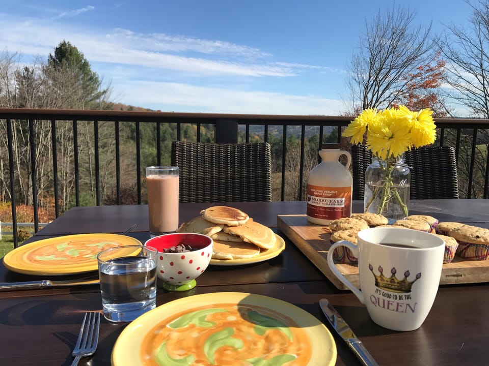 Breakfast with a view