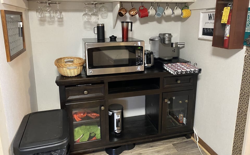 Coffee Bar with Keurig and coffee provided 