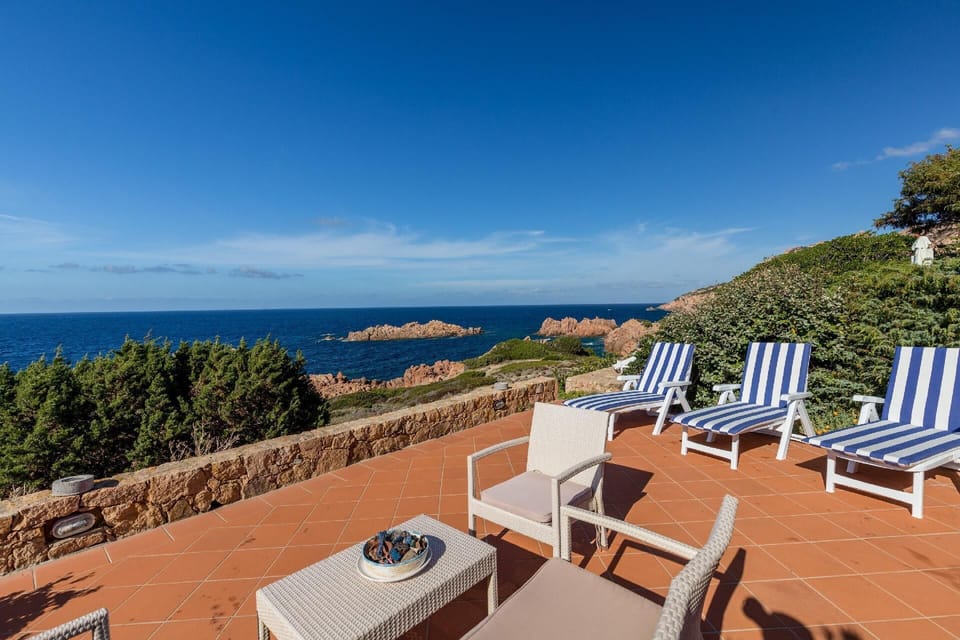 Terrace. Terrace with sea view