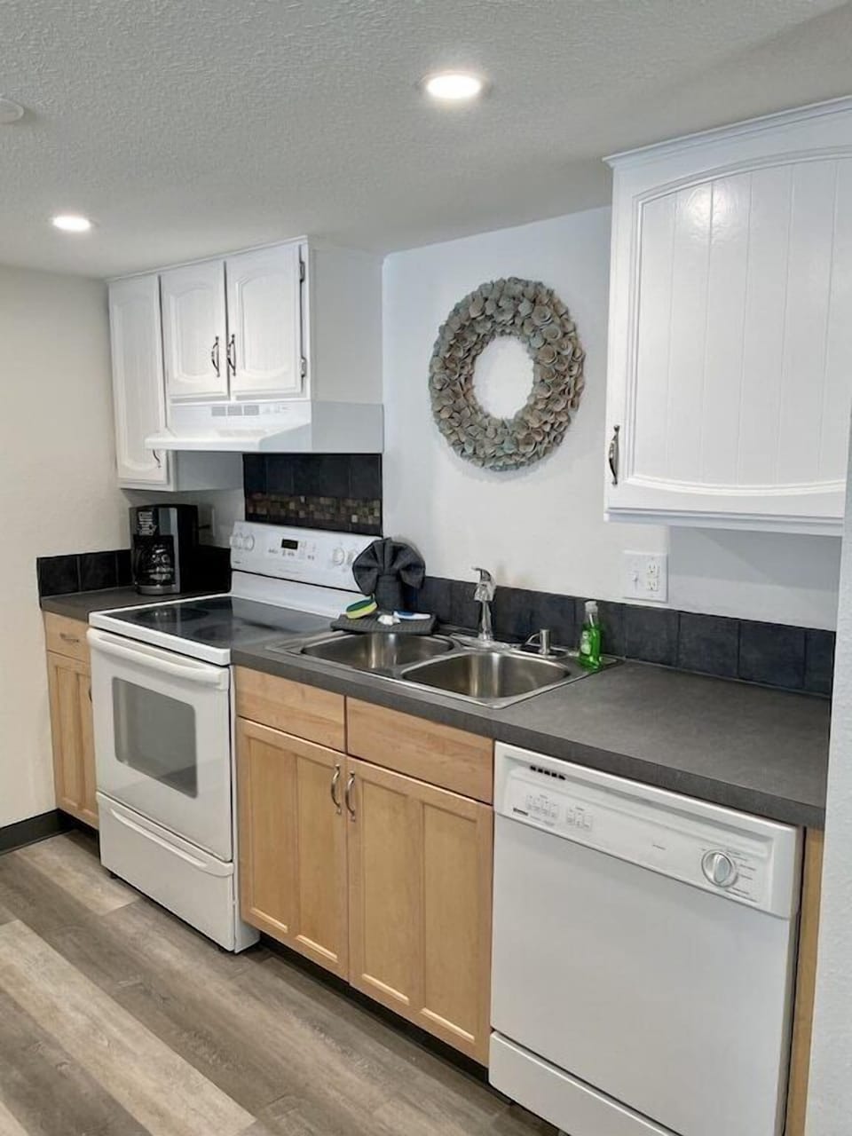 Kitchen fully stocked for baking, cooking or just relaxing with a cup of coffee