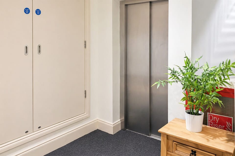 Communal lift access within the building.