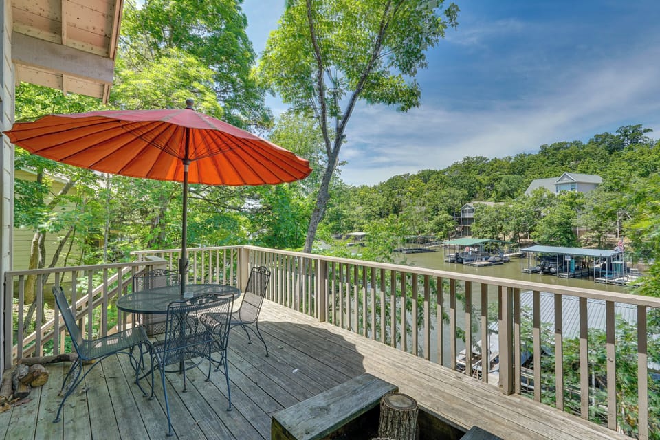 Osage Beach Vacation Rental Cabin | 3BR | 4BA | 2,328 Sq Ft | Stairs Required