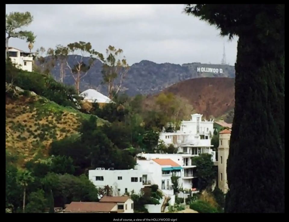 See the Hollywood sign from our patio!