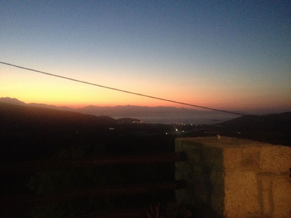 Town/city in general. This is a night view from Kapillo one of two Tavernas 150m from Villa