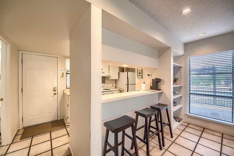 Bar top seating and Keurig