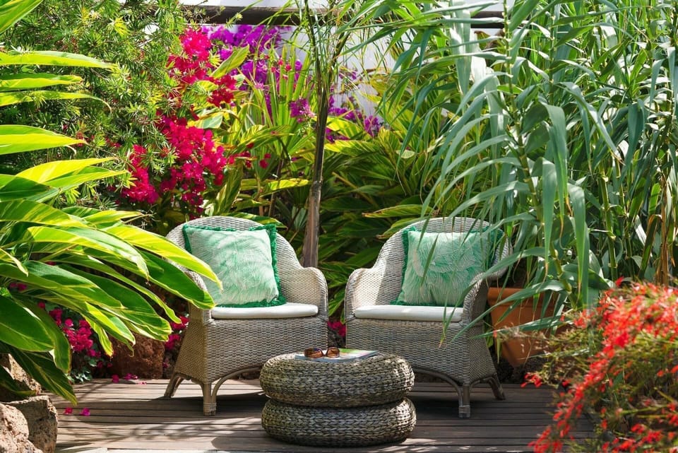 Garden. One of many chill out areas...