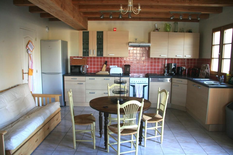 Kitchen area. Big gîte
