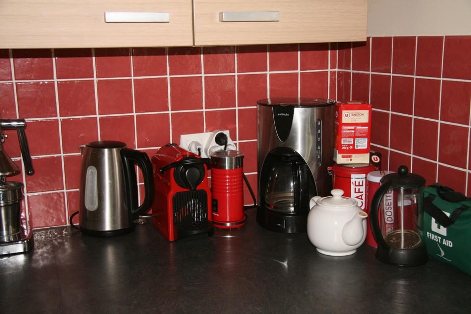 Kitchen area. Coffee and tea making