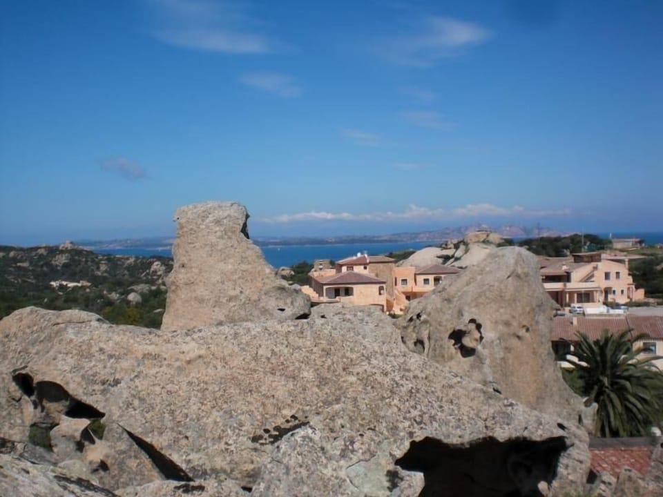 View from the rocks behind the house
