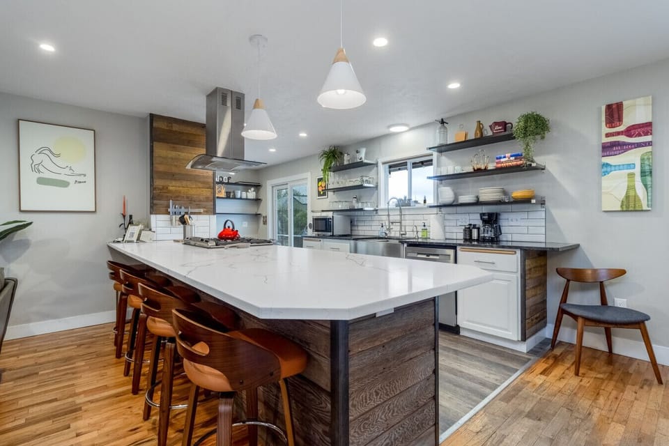 Large Kitchen Island with Seating