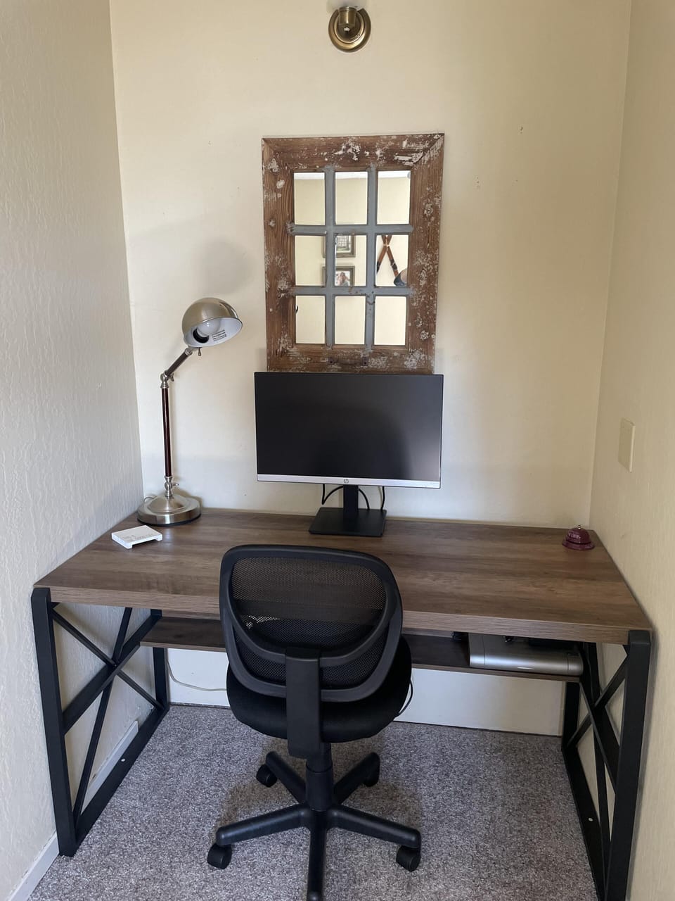 The house has two new desks with ergonomic chairs (one upstairs and one downstairs), hyper fast internet and even a monitor to allow you to work from within the home!