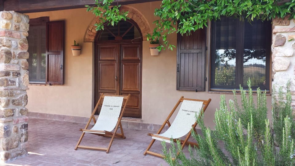 External view of the building. patio relax