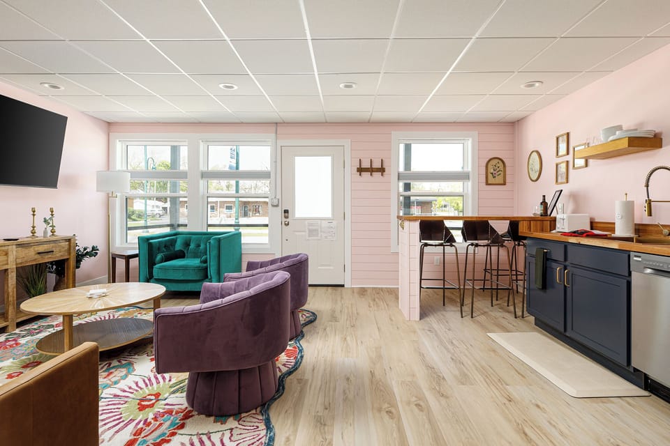 Stylish and functional open-concept design.