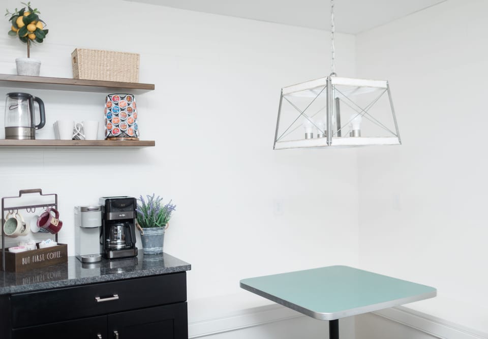 Breakfast nook. Perfect area for the kids to eat breakfast, or a morning coffee