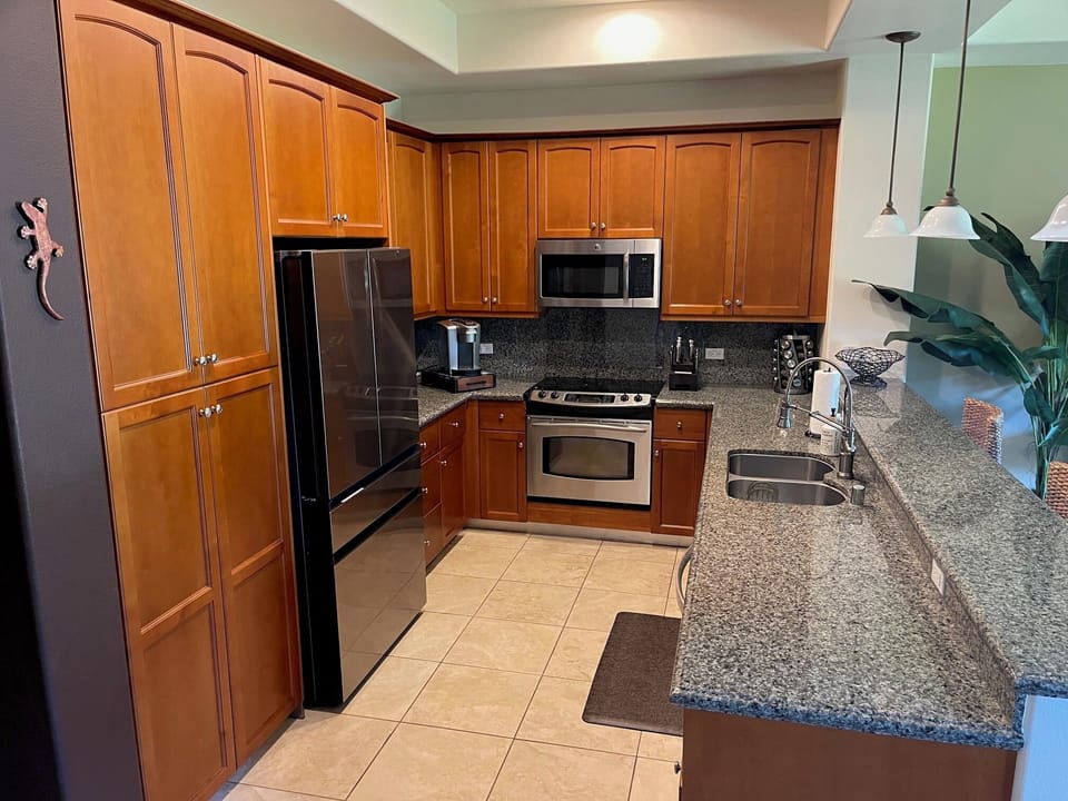 Side view of kitchen