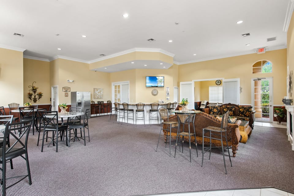 Community room in the clubhouse.