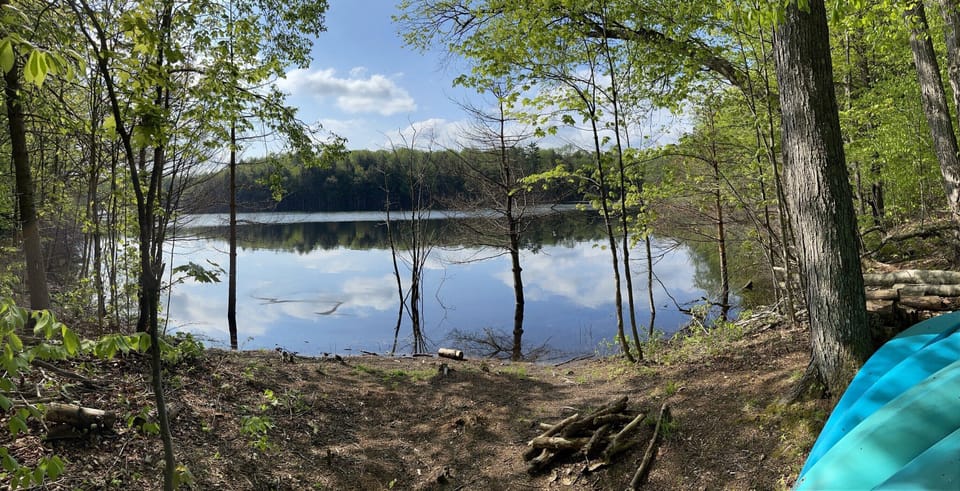 Sister lake - water is high this year 