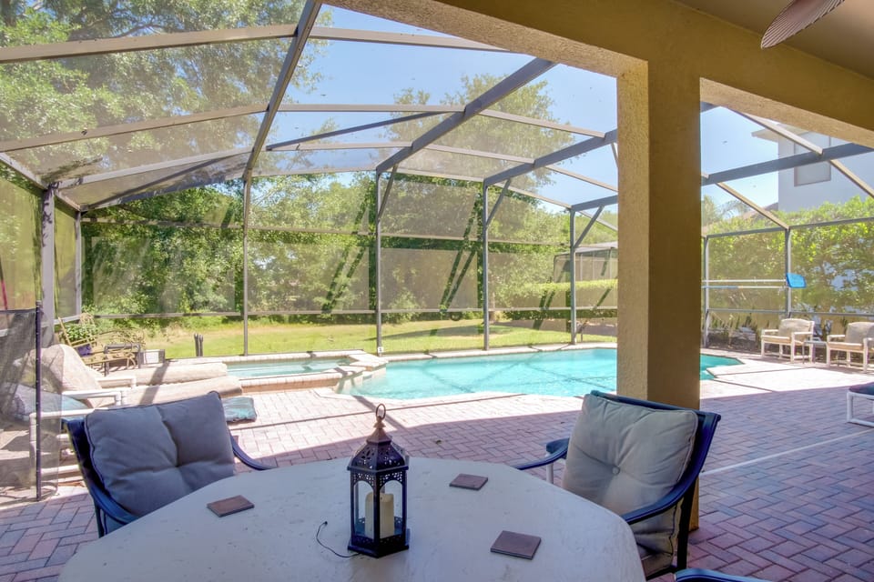 Lanai | Private Pool & Spa (Not Heated) | Outdoor Dining