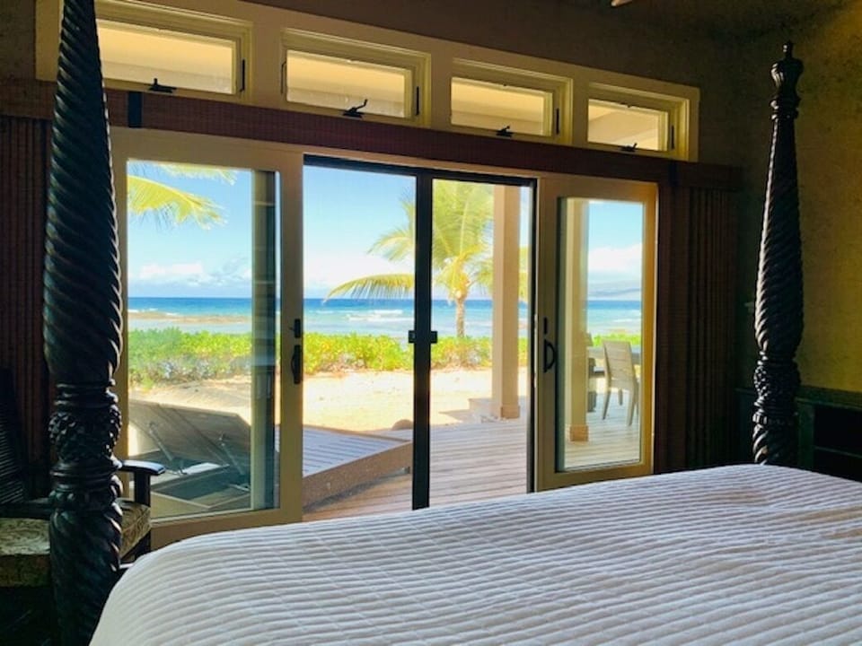Four bedrooms with ocean views and private bathrooms. 