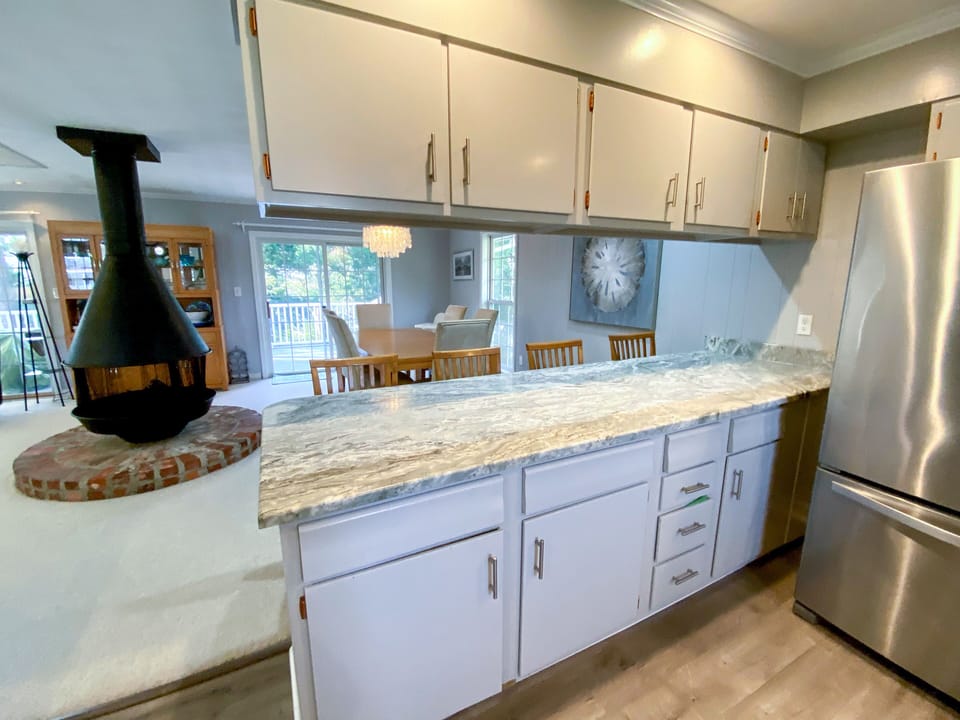 Kitchen and dining on second floor