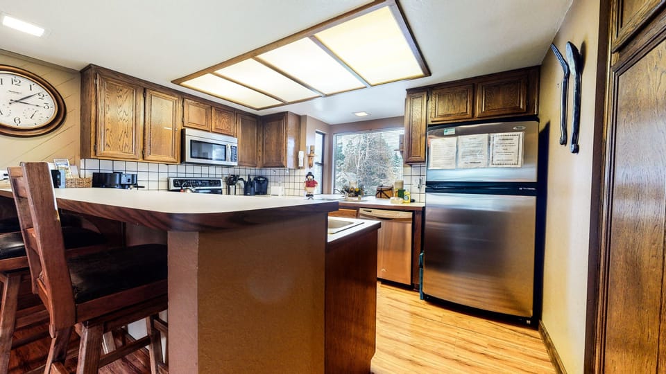 Indoors, Room, Flooring, Hardwood, Kitchen