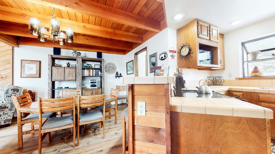 Indoors, Hardwood, Stained Wood, Kitchen, Chair