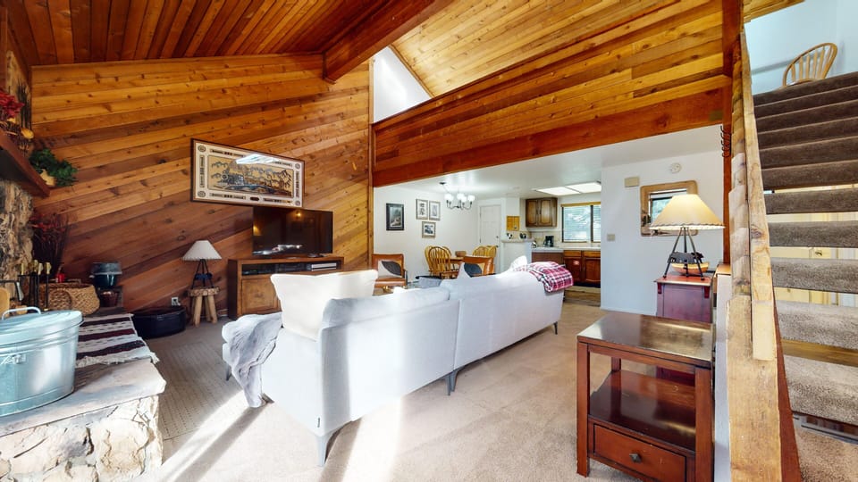 Indoors, Hardwood, Stained Wood, Furniture, Living Room