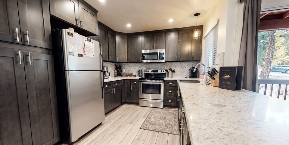 Refrigerator, Indoors, Room, Kitchen, Flooring