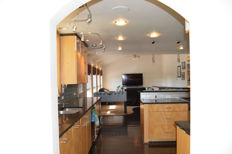 Home is 3,500 square feet with over 2,000 square feet of main living area