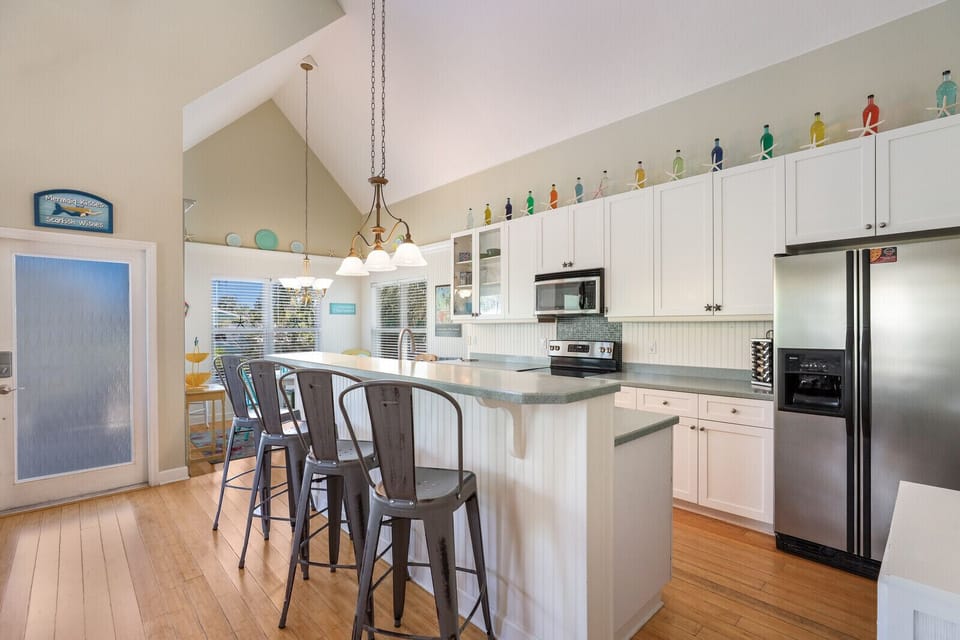 Dining area and kitchen