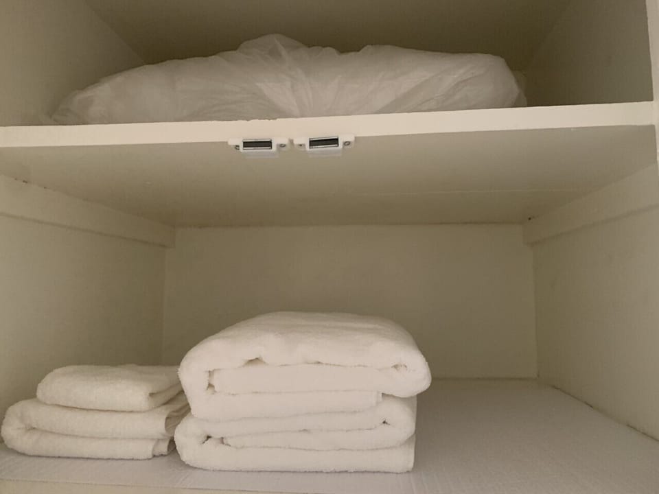 Extra towels and pillow.