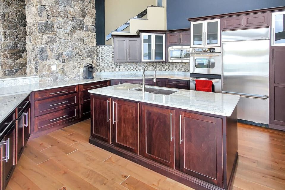 High-end appliances, plenty of counter space, and everything you need to feed a crowd.