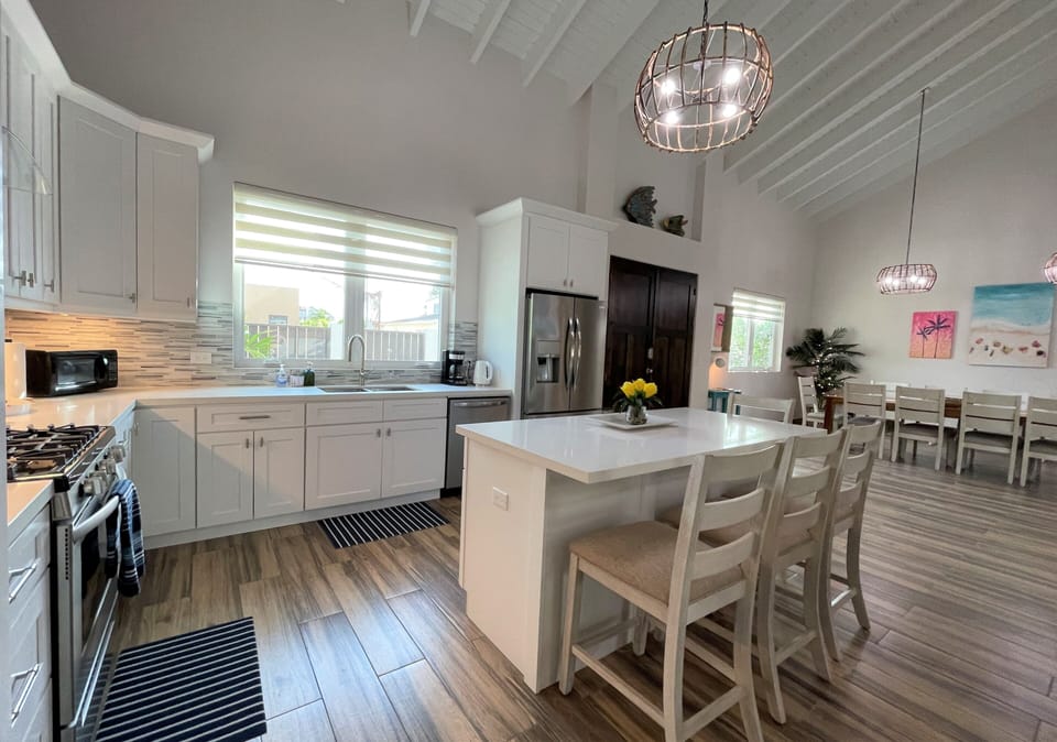 Kitchen Island with seating for four and extra storage
